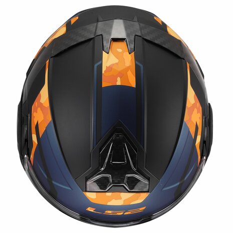 LS2 FF910 Advant II helmet Glide matt black orange