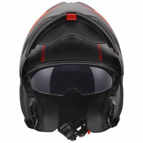 LS2 FF908 Strobe II helmet Monza matt black grey red