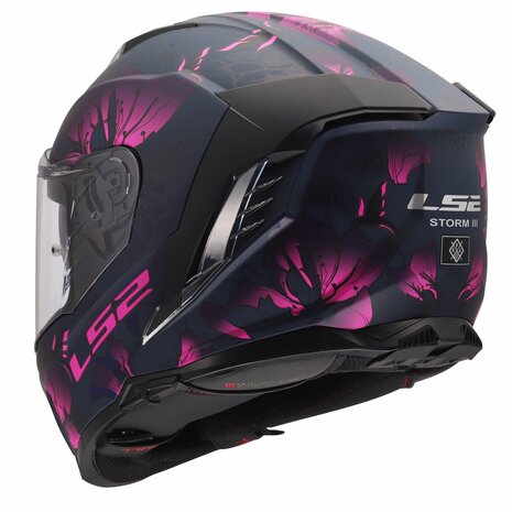LS2 FF818 Storm III helmet Burst matt black pink