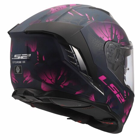 LS2 FF818 Storm III helmet Burst matt black pink