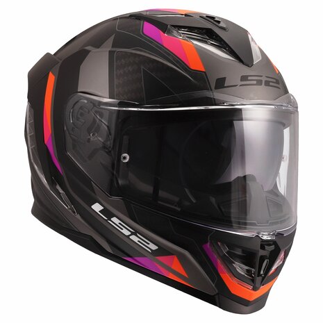 LS2 FF818 Storm III helmet Sporty matt grey purple