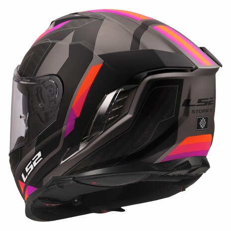 LS2 FF818 Storm III helmet Sporty matt grey purple