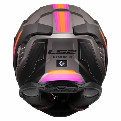 LS2 FF818 Storm III helmet Sporty matt grey purple