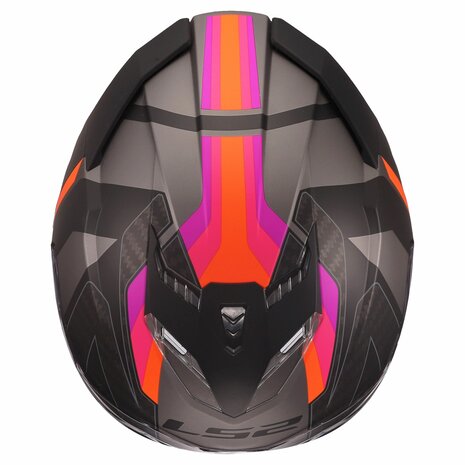 LS2 FF818 Storm III helmet Sporty matt grey purple