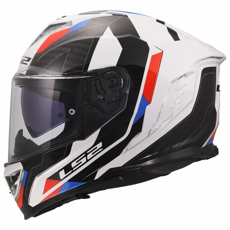 LS2 FF818 Storm III helmet Sporty gloss white blue red