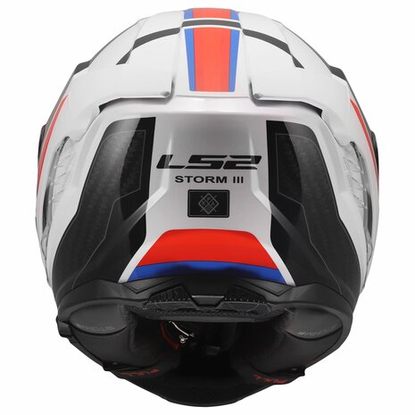 LS2 FF818 Storm III helmet Sporty gloss white blue red