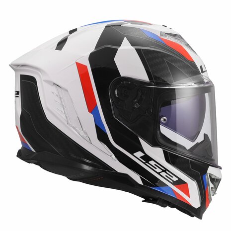 LS2 FF818 Storm III helmet Sporty gloss white blue red