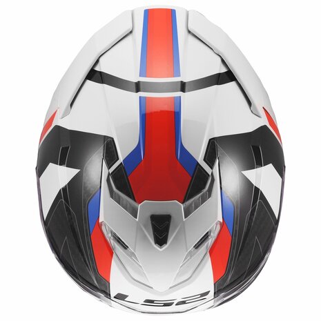 LS2 FF818 Storm III helmet Sporty gloss white blue red