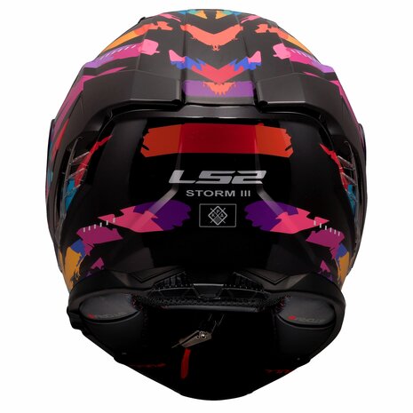 LS2 FF818 Storm III helmet Kaos gloss black purple blue