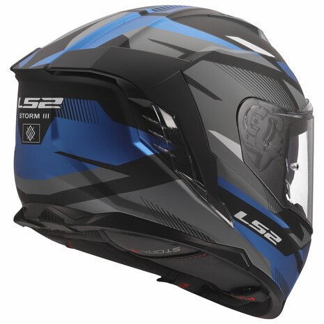 LS2 FF818 Storm III helmet Komai matt black blue
