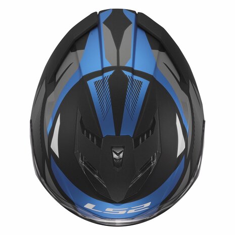 LS2 FF818 Storm III helmet Komai matt black blue