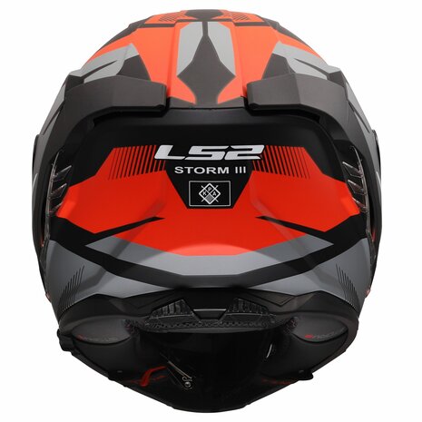 LS2 FF818 Storm III helmet Komai matt black red