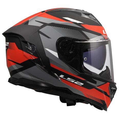 LS2 FF818 Storm III helmet Komai matt black red