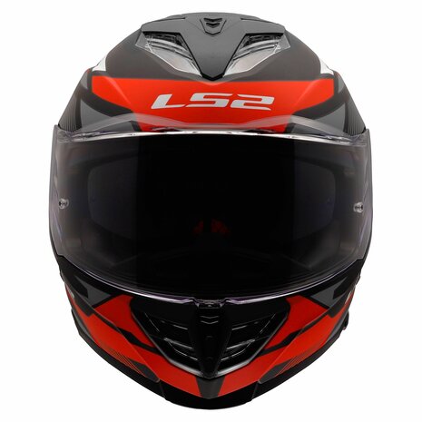 LS2 FF818 Storm III helmet Komai matt black red