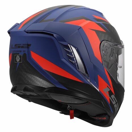 LS2 FF818 Storm III helmet Dynamo matt blue red