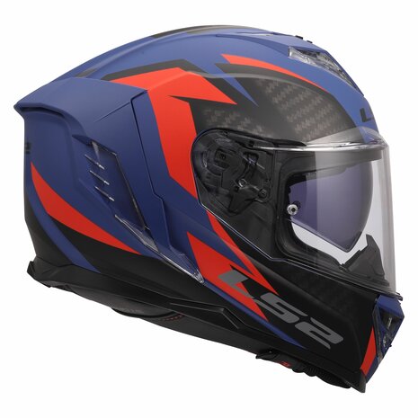 LS2 FF818 Storm III helmet Dynamo matt blue red