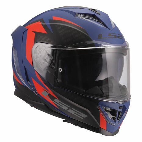 LS2 FF818 Storm III helmet Dynamo matt blue red