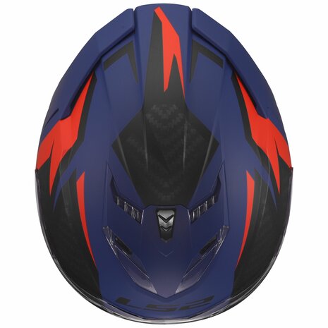 LS2 FF818 Storm III helmet Dynamo matt blue red