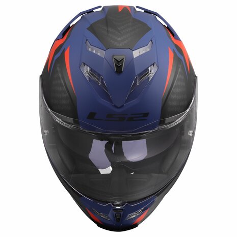 LS2 FF818 Storm III helmet Dynamo matt blue red