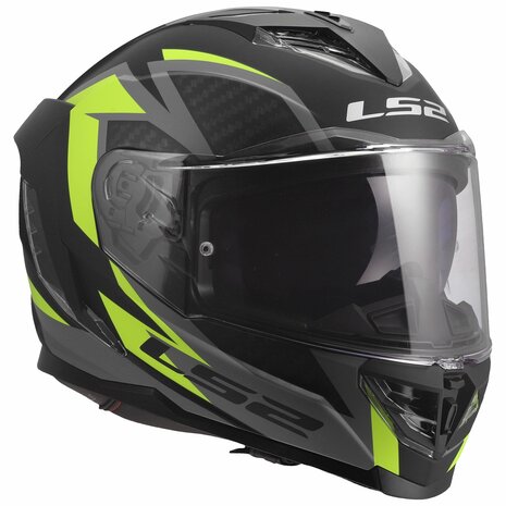LS2 FF818 Storm III helmet Dynamo matt black h-v yellow