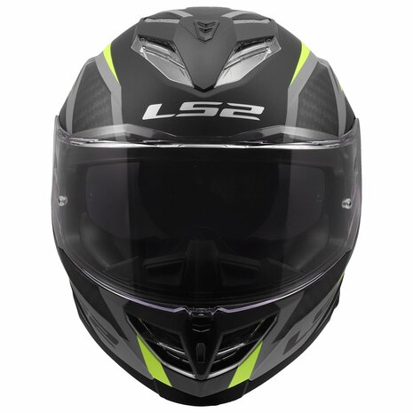 LS2 FF818 Storm III helmet Dynamo matt black h-v yellow
