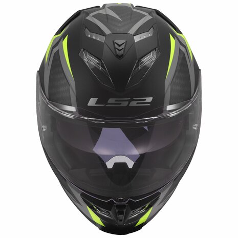 LS2 FF818 Storm III helmet Dynamo matt black h-v yellow