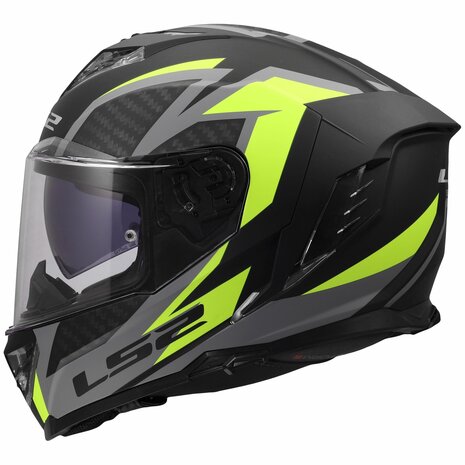LS2 FF818 Storm III helmet Dynamo matt black h-v yellow