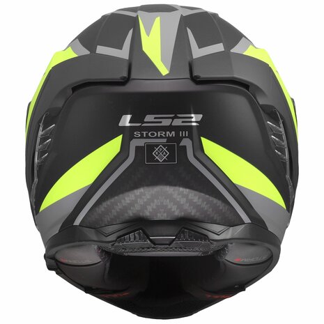 LS2 FF818 Storm III helmet Dynamo matt black h-v yellow