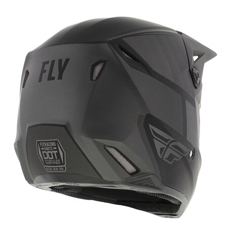 Fly Racing Kinetic MX Helmet Drift matt black grey - Size XL