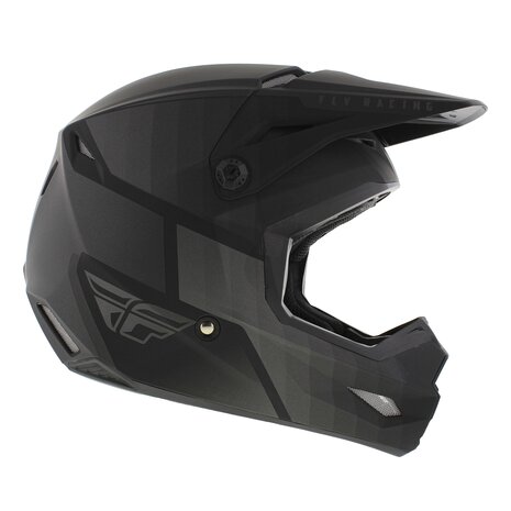 Fly Racing Kinetic MX Helmet Drift matt black grey - Size XL