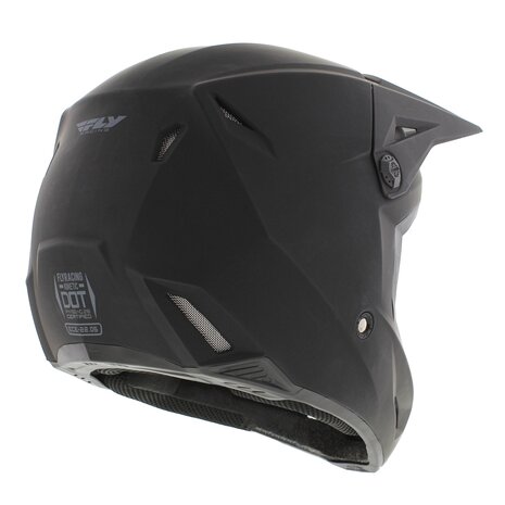 Fly Racing Kinetic MX Helmet Solid matt black - Size XL