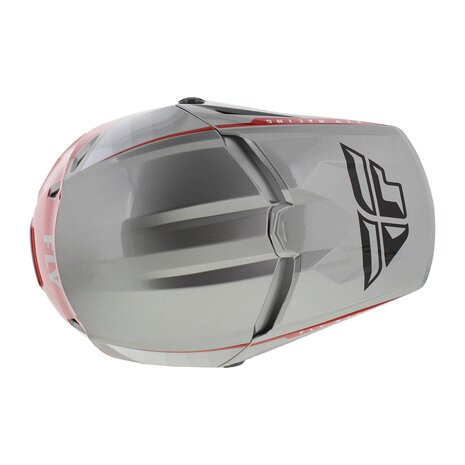Fly Racing Kinetic Children helmet - Size Youth M 49-50 CM - Offroad MX Drift gloss grey red
