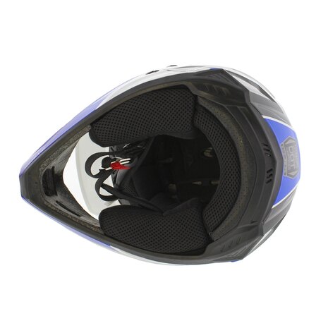Fly Racing Kinetic Children Youth Offroad MX Helmet Drift gloss blue white grey