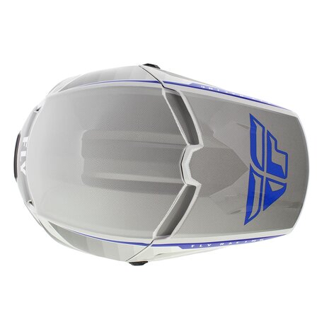 Fly Racing Kinetic Children Youth Offroad MX Helmet Drift gloss blue white grey