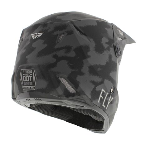 Fly Racing Kinetic Children Youth Offroad MX Helmet S.E. Tactic matt Grey Camo