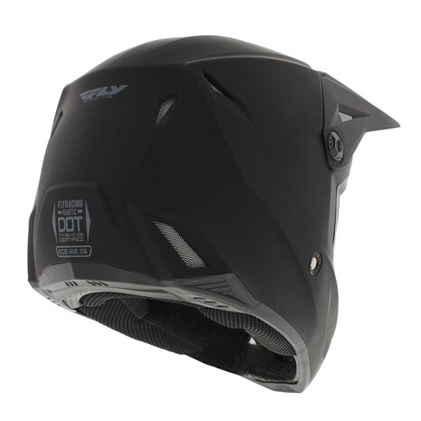 Fly Racing Kinetic Children Youth Offroad MX Helmet Solid matt black