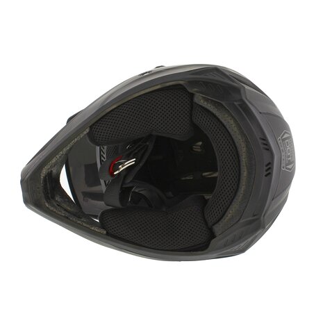 Fly Racing Kinetic Children Youth Offroad MX Helmet Drift matt black grey