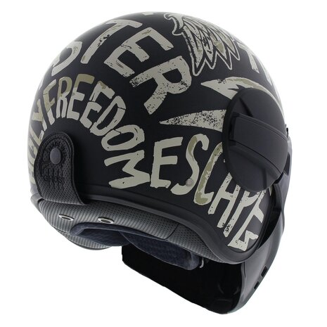 Caberg Ghost Nuke Helmet - matt black white - Size S
