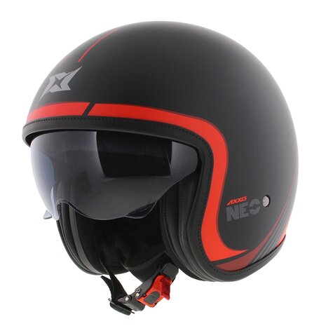 Axxis Hornet S SV helmet Neo B5 matt red black - Motorcycle and scooter helmet