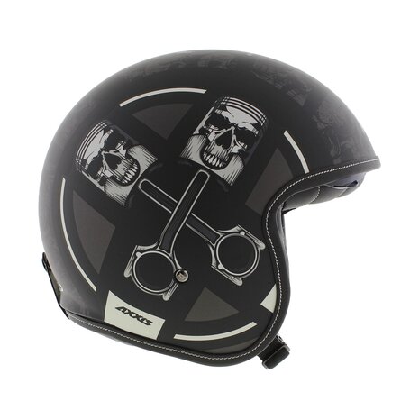Axxis Hornet S SV helmet Skulls Illustrated B1 matt black