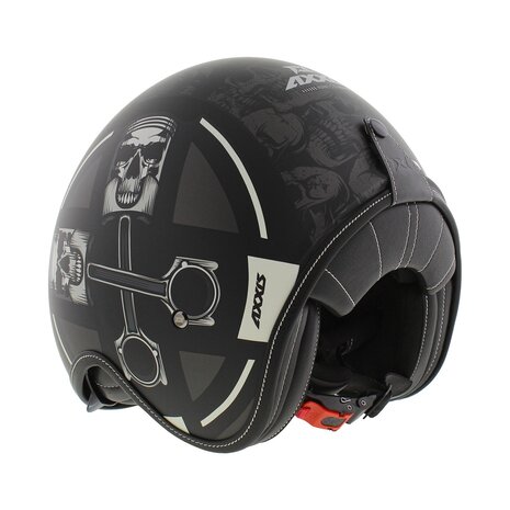 Axxis Hornet S SV helmet Skulls Illustrated B1 matt black