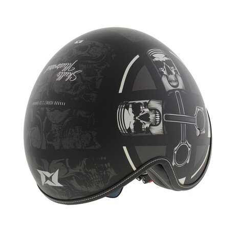 Axxis Hornet S SV helmet Skulls Illustrated B1 matt black