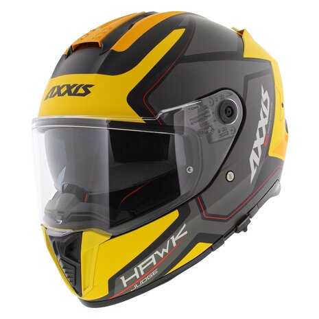Axxis Hawk SV full face helmet Judge B13 matt yellow black titanium