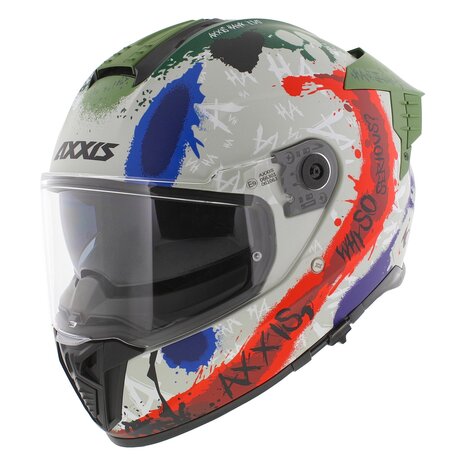 Axxis Hawk SV EVO full face helmet Sick Joke