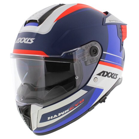 Axxis-Hawk-SV-Evo-Integraal-helm-Daytona-mat-blauw