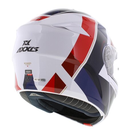 Axxis Storm S SV Flip-up helmet Diamond C7 gloss blue white red