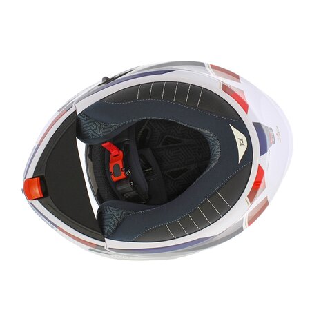 Axxis Storm S SV Flip-up helmet Diamond C7 gloss blue white red