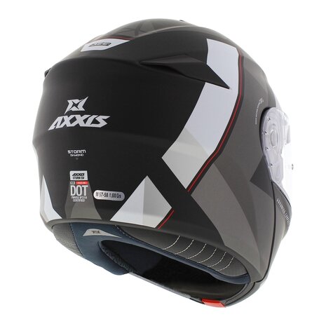 Axxis Storm S SV Flip-up helmet Diamond B22 matt black grey