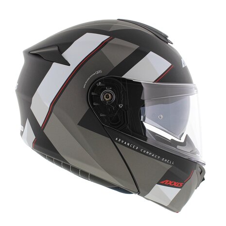 Axxis Storm S SV Flip-up helmet Diamond B22 matt black grey