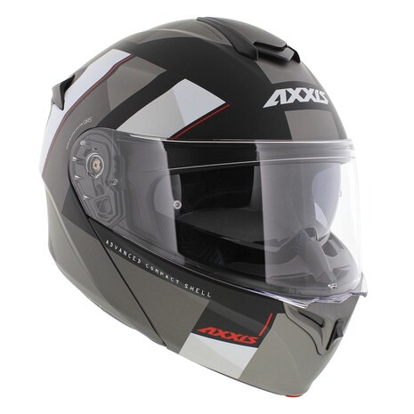 Axxis Storm S SV Flip-up helmet Diamond B22 matt black grey